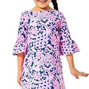 Love You Bunches Large Lilly Pulitzer Kids Bell Sleeve Dress